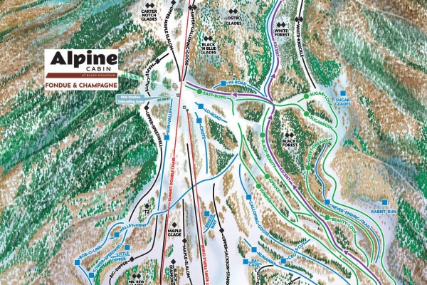 2025-26 Black Mountain Trail Map