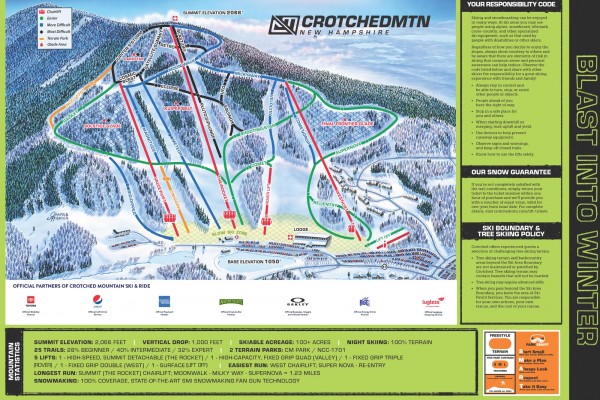Crotched Mountain Trail Map Crotched Mountain History - New Hampshire - Newenglandskihistory.com