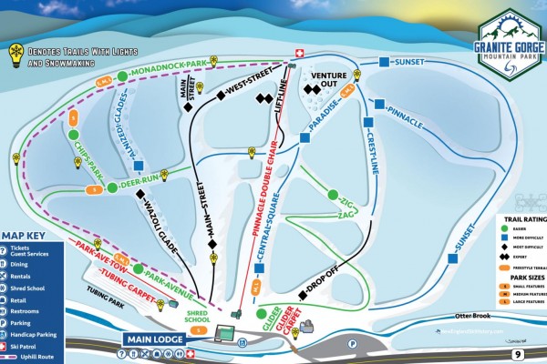 2024-25 Granite Gorge Trail Map