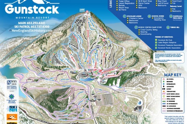 2022-23 Gunstock Trail Map