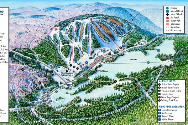 2022-23 King Pine Trail Map