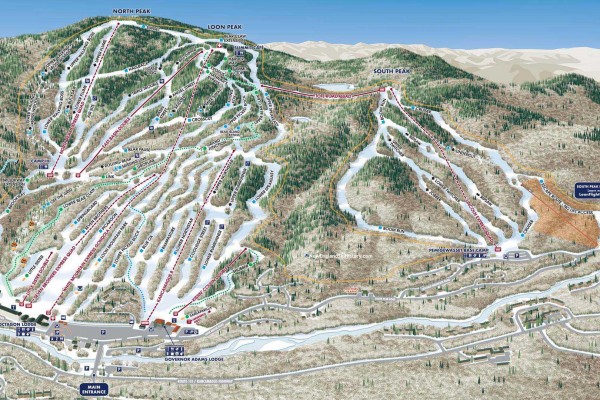 2022-23 Loon Mountain Trail Map