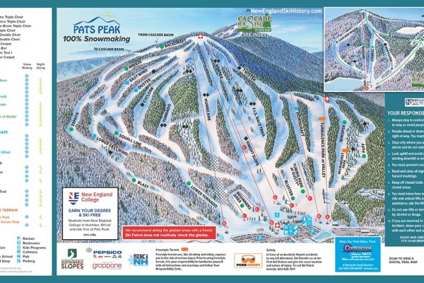 2024-25 Pats Peak Trail Map