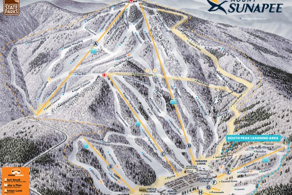 2022-23 Mt. Sunapee Trail Map