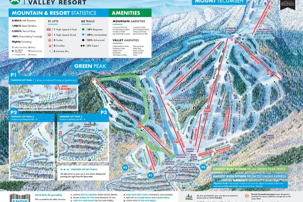 2024-25 Waterville Valley Trail Map