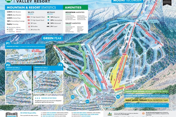 2025-26 Waterville Valley Trail Map