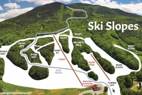 2025-26 Ascutney Trail Map