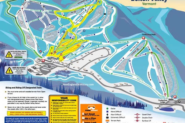 2022-23 Bolton Valley Trail Map