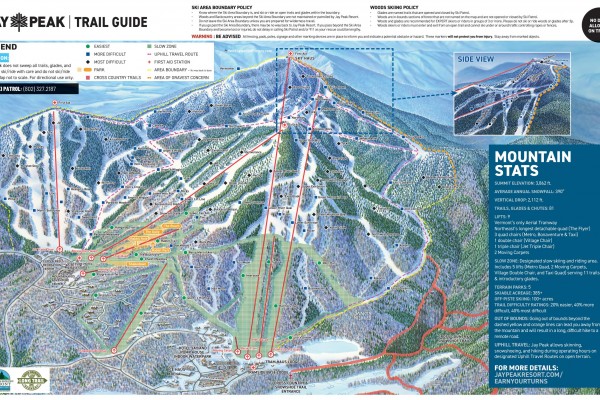 2025-26 Jay Peak Trail Map