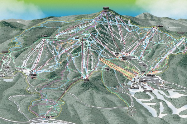 2025-26 Killington Trail Map