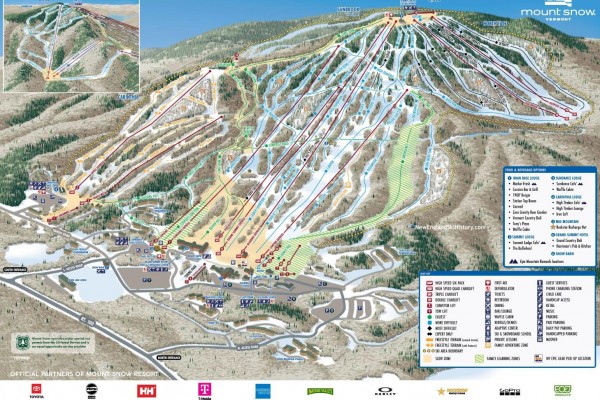 2024-25 Mount Snow Trail Map