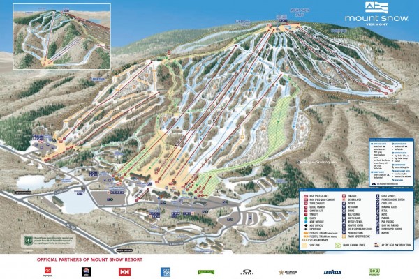 2025-26 Mount Snow Trail Map