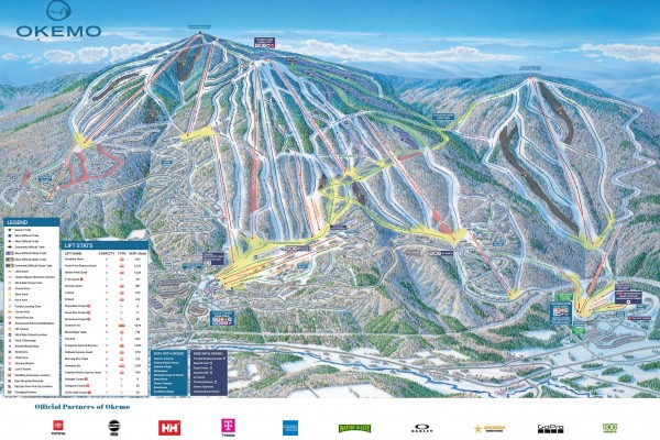 2024-25 Okemo Trail Map