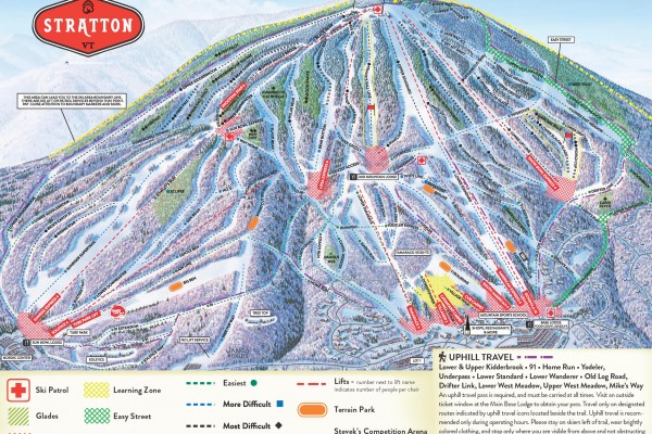 2022-23 Stratton Trail Map