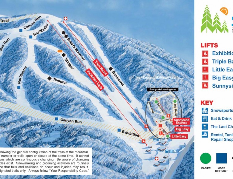 2022-23 Ski Sundown Trail Map