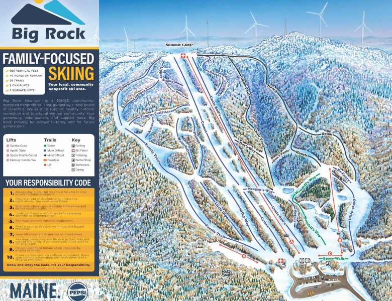 2025-26 Big Rock Trail Map