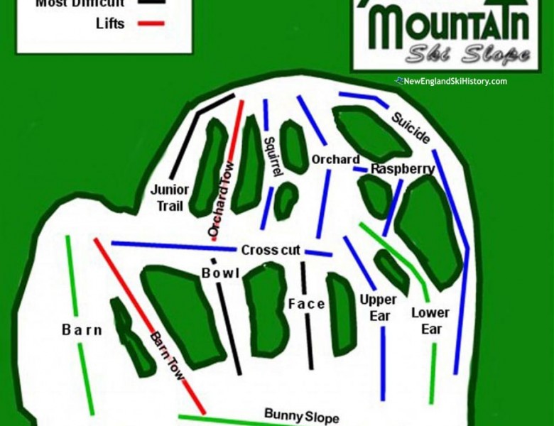 2024-25 Spruce Mountain Trail Map