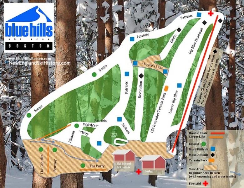 2022-23 Blue Hills Trail Map
