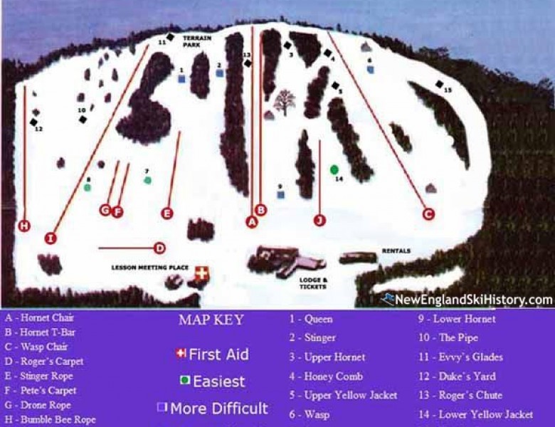 2025-26 Ski Bradford Trail Map