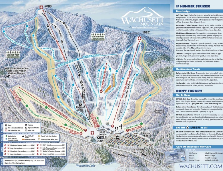 2022-23 Wachusett Trail Map
