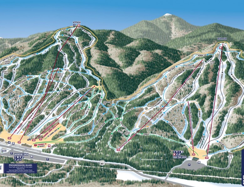 2022-23 Attitash Trail Map