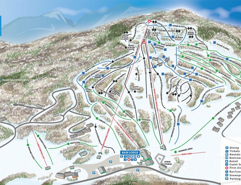 2022-23 Black Mountain Trail Map