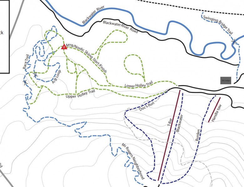 2025-26 Proctor Ski Area Trail Map