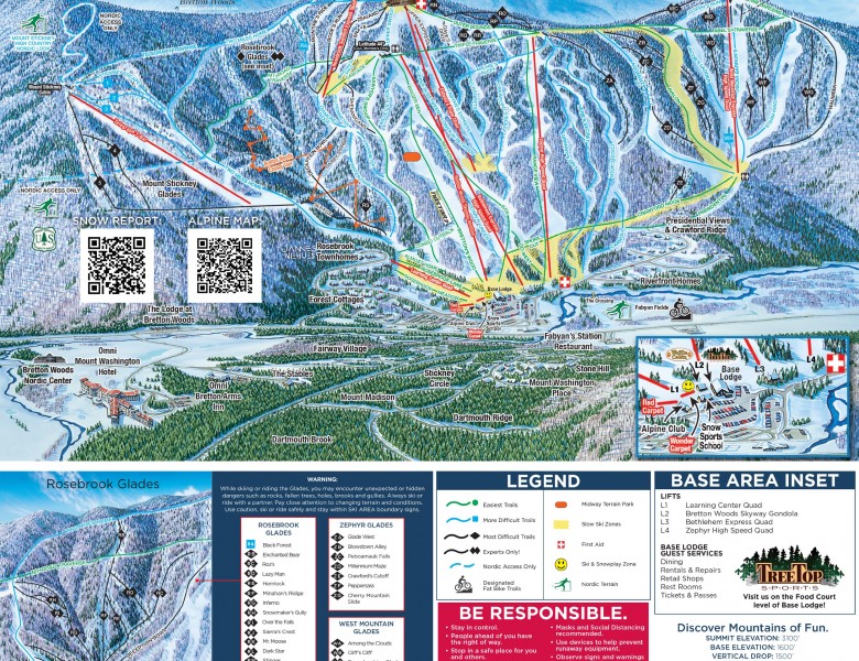 2022-23 Bretton Woods Trail Map