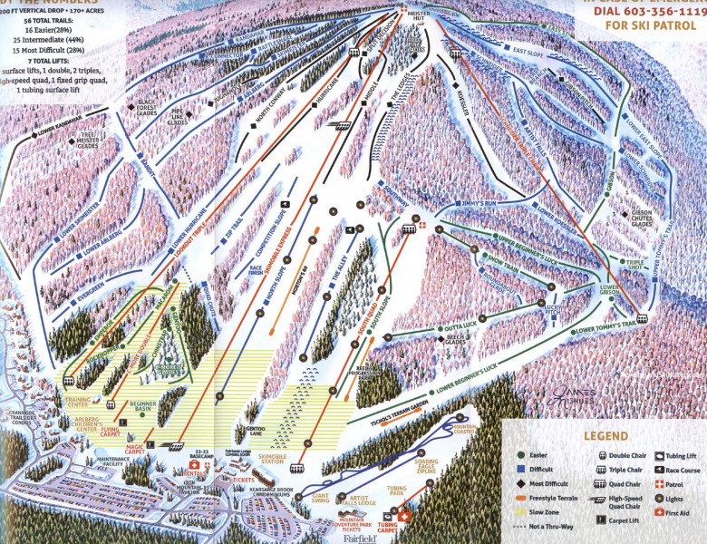 2022-23 Cranmore Trail Map