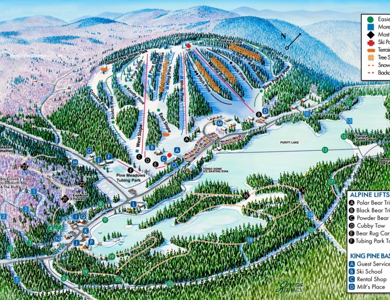 2022-23 King Pine Trail Map
