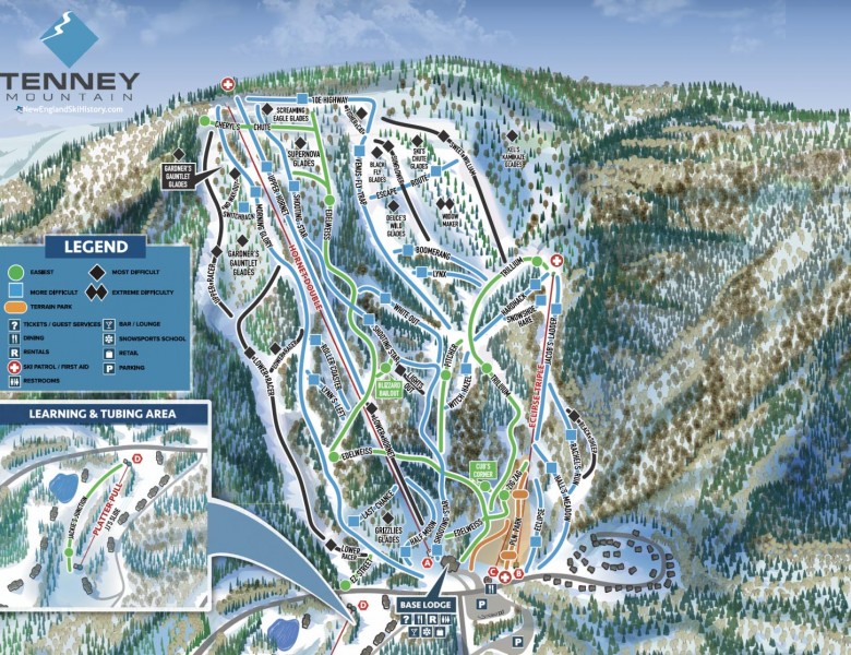 2025-26 Tenney Mountain Trail Map