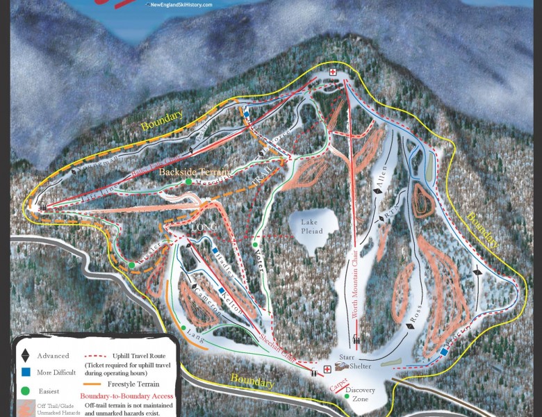 2022-23 Middlebury Snow Bowl Trail Map