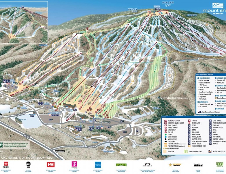 2024-25 Mount Snow Trail Map