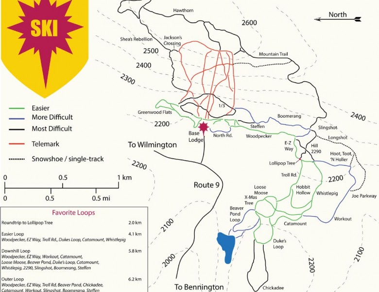 2016-17 Prospect Mountain Trail Map