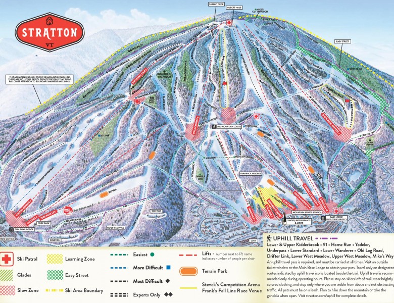2022-23 Stratton Trail Map