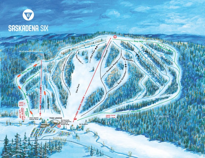 2024-25 Saskadena Six Trail Map