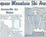 1964-65 Squaw Mountain Ski Area Trail Map
