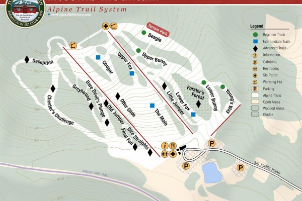 2022-23 Titcomb Mountain Trail Map