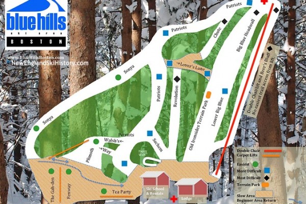 2022-23 Blue Hills Trail Map