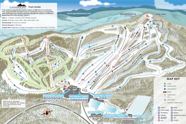 2023-24 Catamount Trail Map