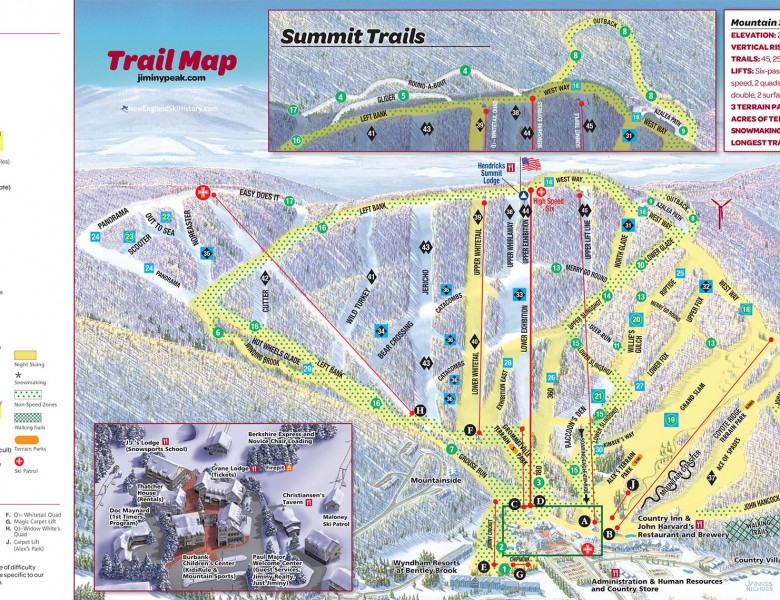 2022-23 Jiminy Peak Trail Map