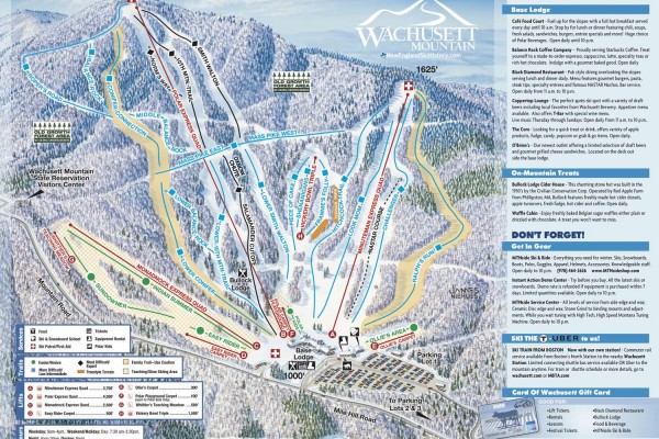 2021-22 Wachusett Trail Map