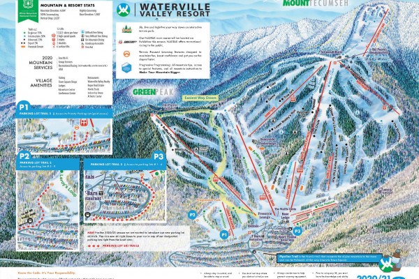 2020-21 Waterville Valley Trail Map