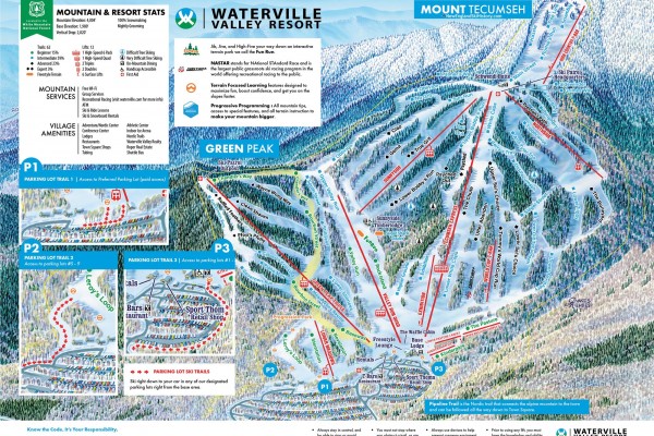 2023-24 Waterville Valley Trail Map