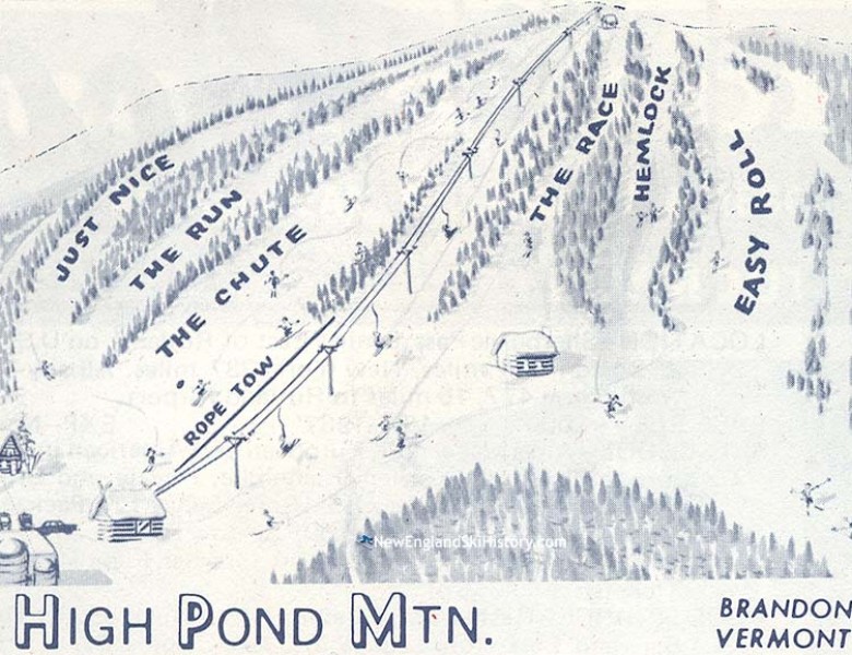 1970-71 High Pond Trail Map