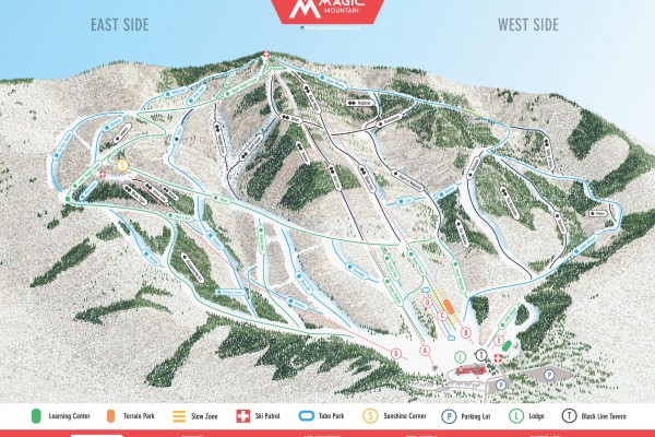 2020-21 Magic Mountain Trail Map