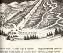 1962-63 Middlebury College Snow Bowl trail map