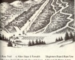 1962-63 Middlebury College Snow Bowl trail map