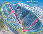 2006-07 Mount Snow Sunbrook trail map