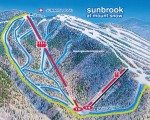 2009-10 Mount Snow Sunbrook trail map